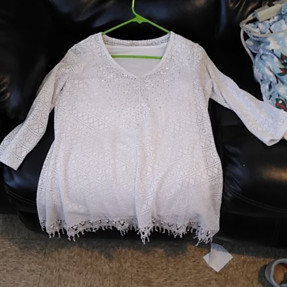 White lace mini-dress by Reba